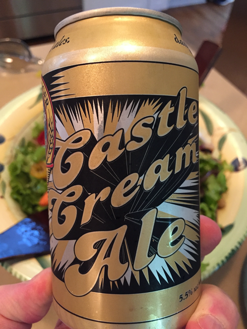 New Castle cream ale beer can