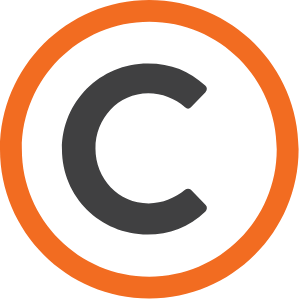 Connect C | Green circle surrounding dark gray "C"