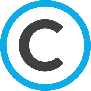 Command C | Green circle surrounding dark gray "C"