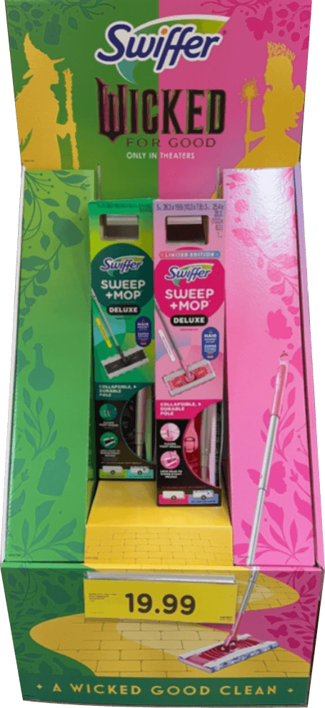 wicked swifer product dipslay